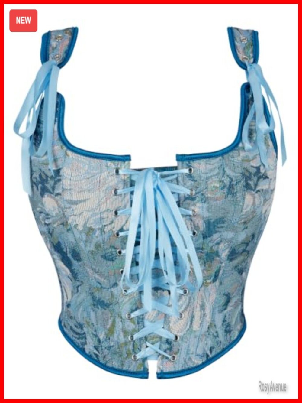 Gothic Bustier Corset Top Lace-Up Renaissance Vintage 80% Nylon 20% Spandex